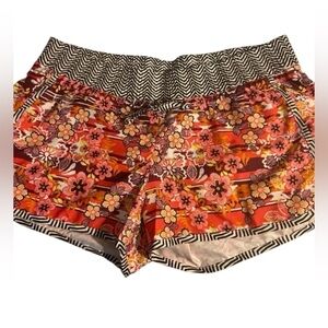 Athleta workout shorts black and Orange cute running shorts women’s 14